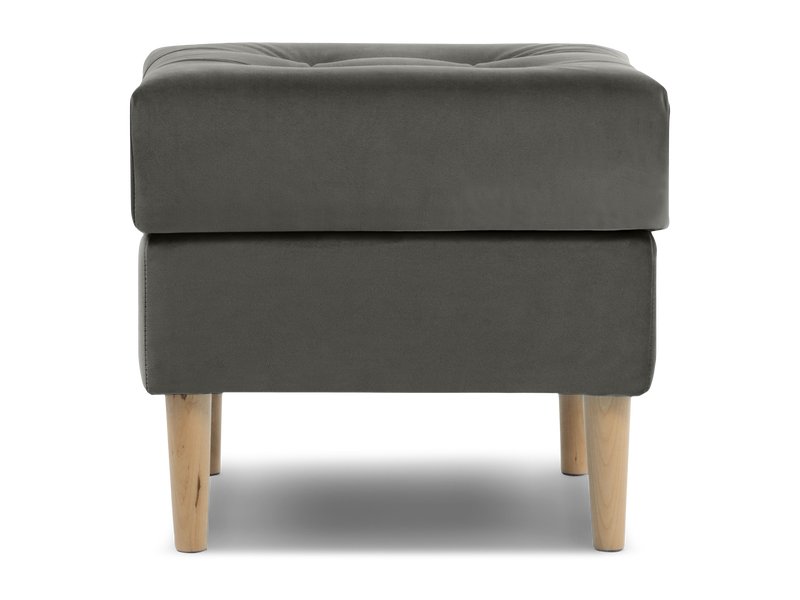 Пуф Ситено Велюр Серый