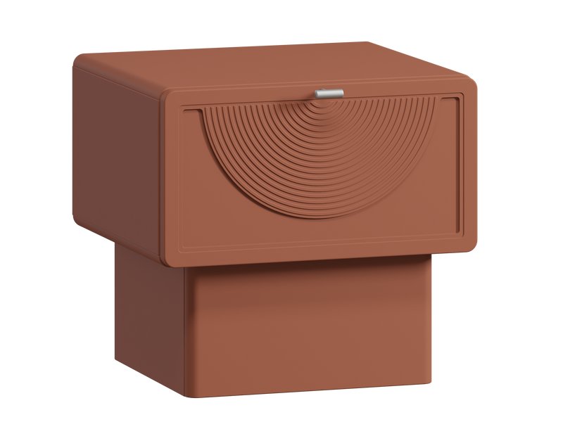 Тумба прикроватная Монсон 1.1-45x42 Терракотовый