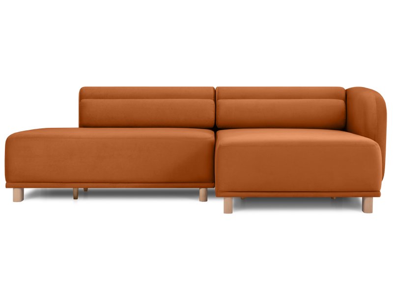 Диван угловой Вайвел Велюр Терракотовый
