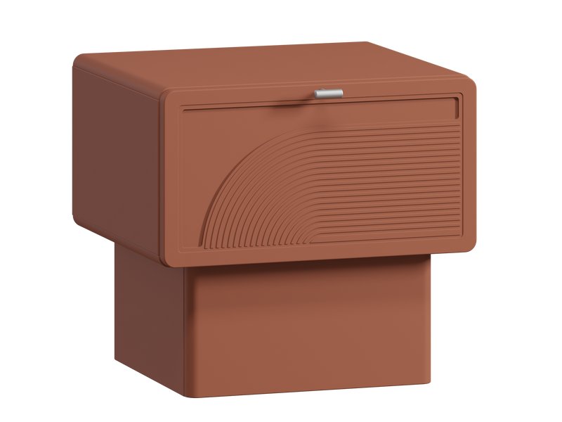 Тумба прикроватная Монсон 1.2-45x42 Терракотовый