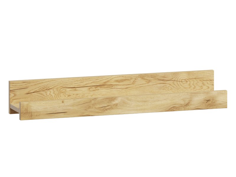 Полка Лиа 80x12 Дуб Золотистый