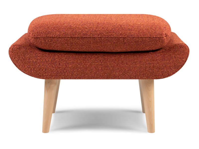 Пуф Винси Рогожка Терракотовый