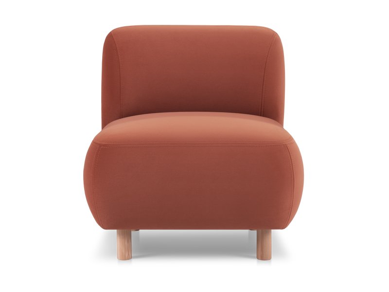 Кресло Пайпел Велюр Терракотовый