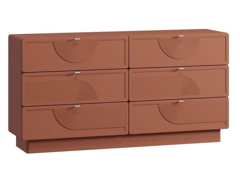 Комод Монсон 160x82 Терракотовый