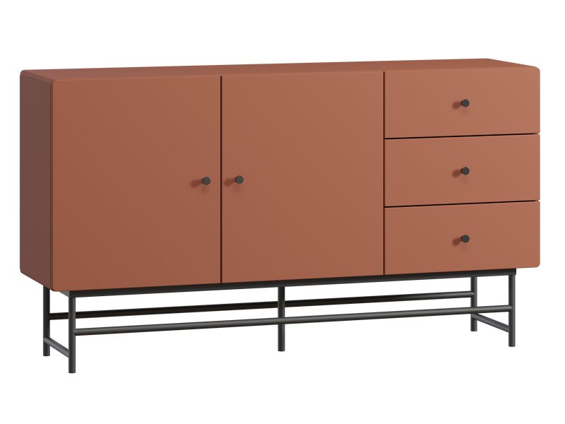 Тумба Шелби 158x88 Терракотовый