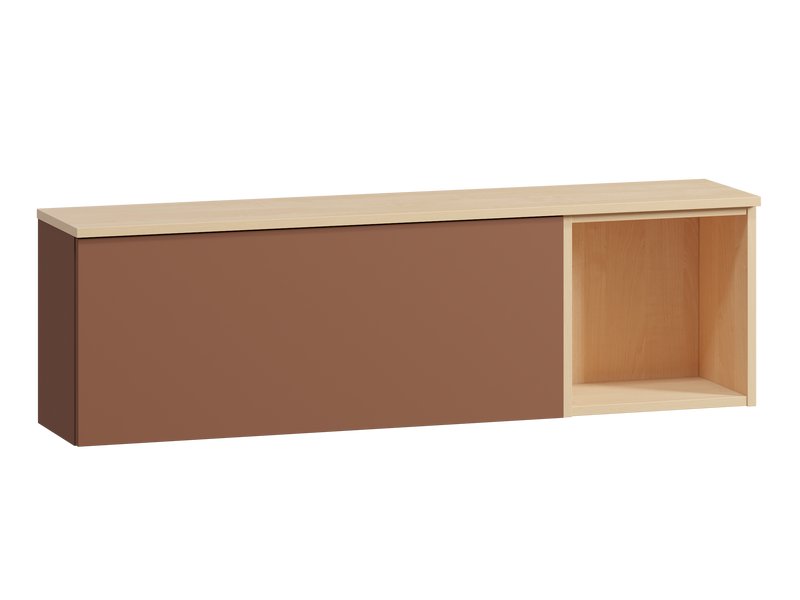 Полка Элвуд 120x36 Терракотовый