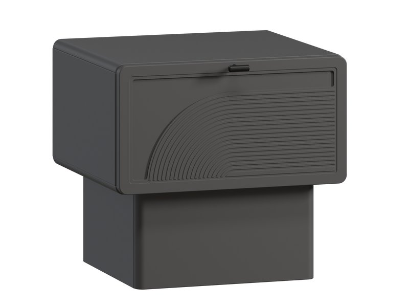 Тумба прикроватная Монсон 1.2-45x42 Графитовый