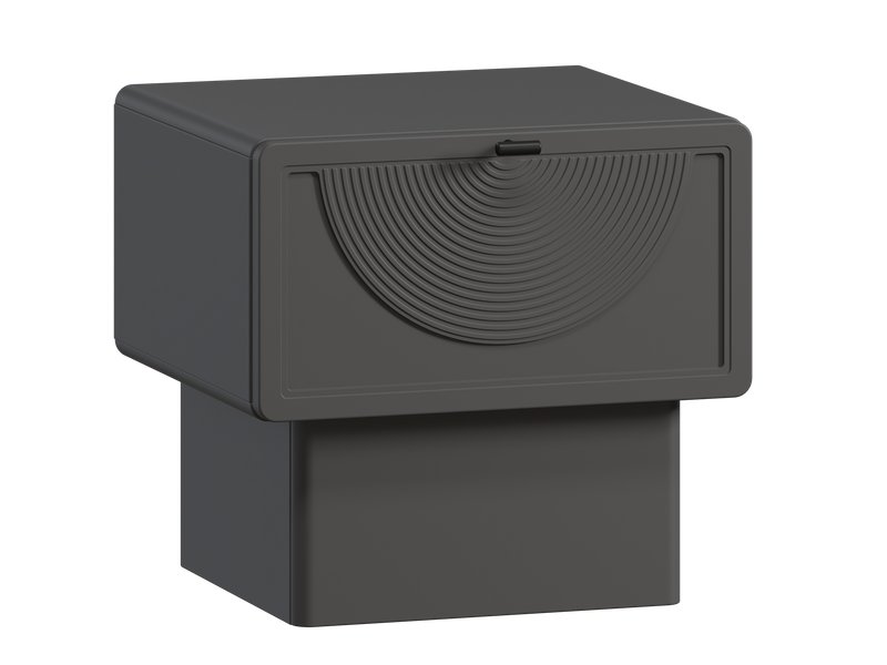 Тумба прикроватная Монсон 1.1-45x42 Графитовый