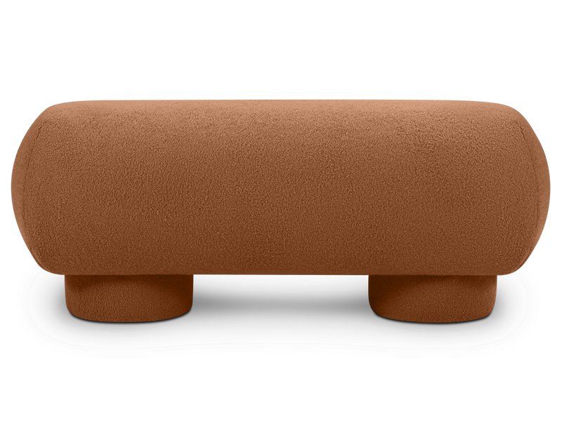 Банкетка Кото Мех Терракотовый