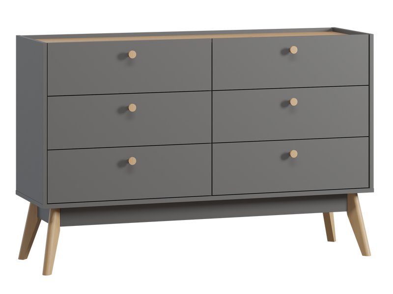 Комод Торвалль 134x87 Графитовый